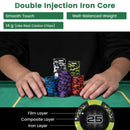 14 Gram Texas Holdem Poker Chip Set 300 Pieces Claytec Chips by LJGDeals
