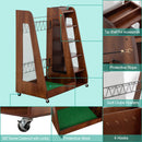 Premium Wooden Golf Bag Organizer for Garage