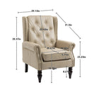 Modern Accent Chair Lounge Chair with Sturdy Wood Legs in Camel PU Leather