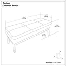 Carlson - Ottoman Bench, Mid Century Design by Unique Piece Furniture
