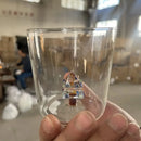 300ml 3d christmas tree wine glass – dining room holiday tumbler by Decorbites