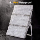 300W LED Flood Light, Hard Wired 24000LM Stadium Lights, 6000K Daylight White, 1500W Halogen Equivalent, IP66 Waterproof