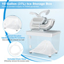 300W Commercial Ice Crusher with Dual Blades and Safety Switch