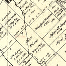 Vintage Map of Burleson County, Texas 1879