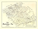 Vintage Map of Burleson County, Texas 1879