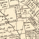 Vintage Map of Caldwell County, Texas 1880