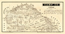 Vintage Map of Camp County, Texas 1879