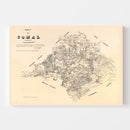 Vintage Map of Comal County, Texas 1879