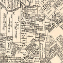 Vintage Map of Comal County, Texas 1879