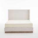 Hosford - Minimalist Upholstered Wingback Bed by HouseOfZazla