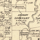 Vintage Map of De Witt County, Texas 1881