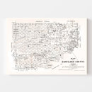 Vintage Map of Eastland County, Texas 1879