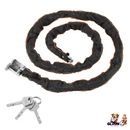 1.8M Bike Chain Lock w/ 3 Keys Heavy Duty Security Lock Bicycle Motorcycle Motor Bike Chain Lock