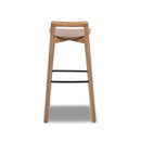 Sven 30" Modern Minimalist Low Back Wood Barstool