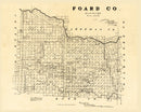 Vintage Map of Foard County, Texas 1891