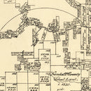 Vintage Map of Kerr County, Texas 1879