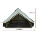 Oxford Bell Tent 13.1FT with Stove Jack for Family Camping