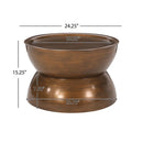 Sparling Modern Iron Hourglass Coffee Table by HouseOfZazla