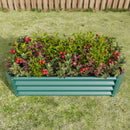 Metal Raised Garden Bed, Rectangle Raised Planter 4×2×1ft by HouseOfZazla