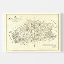 Vintage Map of Madison County, Texas 1879