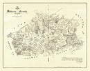 Vintage Map of Madison County, Texas 1879