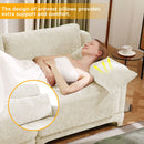 Elegant Sofa With Ergonomic Design And Lumbar Pillows by HouseOfZazla