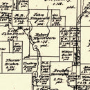 Vintage Map of Marion County, Texas 1879