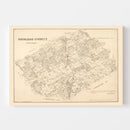 Vintage Map of Navarro County, Texas 1880