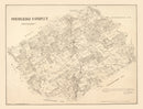 Vintage Map of Navarro County, Texas 1880
