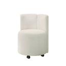 Side Chair With Swivel (Set of 2) - White by HouseOfZazla