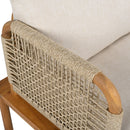 Outdoor Acacia Wood and Rope Club Chair with Cushions (Set of 2) by HouseOfZazla