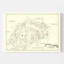 Vintage Map of Refugio County, Texas 1879