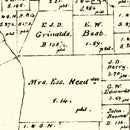 Vintage Map of Refugio County, Texas 1879