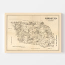 Vintage Map of Shelby County, Texas 1879