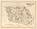 Vintage Map of Shelby County, Texas 1879