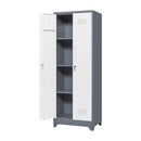 Lockers With Locking Doors, Adjustable Shelves, High Broom Tool Storage Cabinet by HouseOfZazla