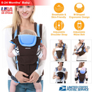 Baby Carrier Wrap Sling – Breathable, Adjustable for Front & Back