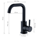 GobekUsa 304 Stainless Steel Rotating Bathroom Sink Faucet