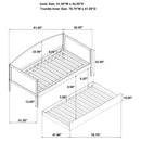 Fallbrook - Twin Daybed With Trundle - Walnut by HouseOfZazla