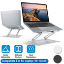 Laptop Stand Aluminum Angle Adjustable Computer Ergonomic Holder Riser Heat Vent Notebook Elevator For 10in-17in MacBook Pro 13 / 15