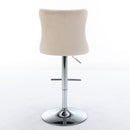 Swivel Adjustable Height Barstools Set of 2
