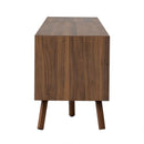 TV Stand With Drawers And Cable Management - Walnut by HouseOfZazla
