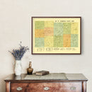 Vintage Map of Champaign County, Ohio 1894
