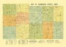 Vintage Map of Champaign County, Ohio 1894