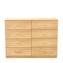 Modern Drawer Dresser For Bedroom, Ample Storage Wide Chest Of Drawers by HouseOfZazla