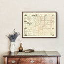 Vintage Map of Franklin County, Ohio 1856
