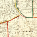 Vintage Map of Franklin County, Ohio 1856