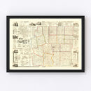 Vintage Map of Franklin County, Ohio 1856