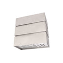 Akicon 30" Stainless Steel Wall Mount Range Hood, 3 Stacks Kitchen Hood with 600 CFM Vent Motor- AK-HS30L