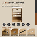 Floating Bathroom Vanity With Sink, Wall Mounted Double Door Storage
